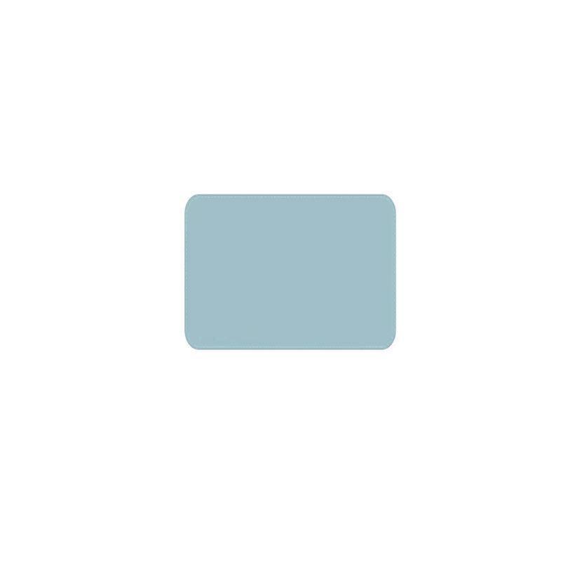 Leather Mouse Pad 30x25.5cm Waterproof Gaming Desk Mat Anti Slip Rubber Mousepad - Light Blue.