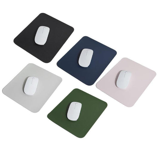 Pu Leather Gaming Mouse Pad Desk Mat Anti-Slip Speed Mousepad 22X22Cm Waterproof - Black.