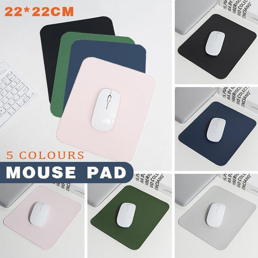 Pu Leather Gaming Mouse Pad Desk Mat Anti-Slip Speed Mousepad 22X22Cm Waterproof - Green.