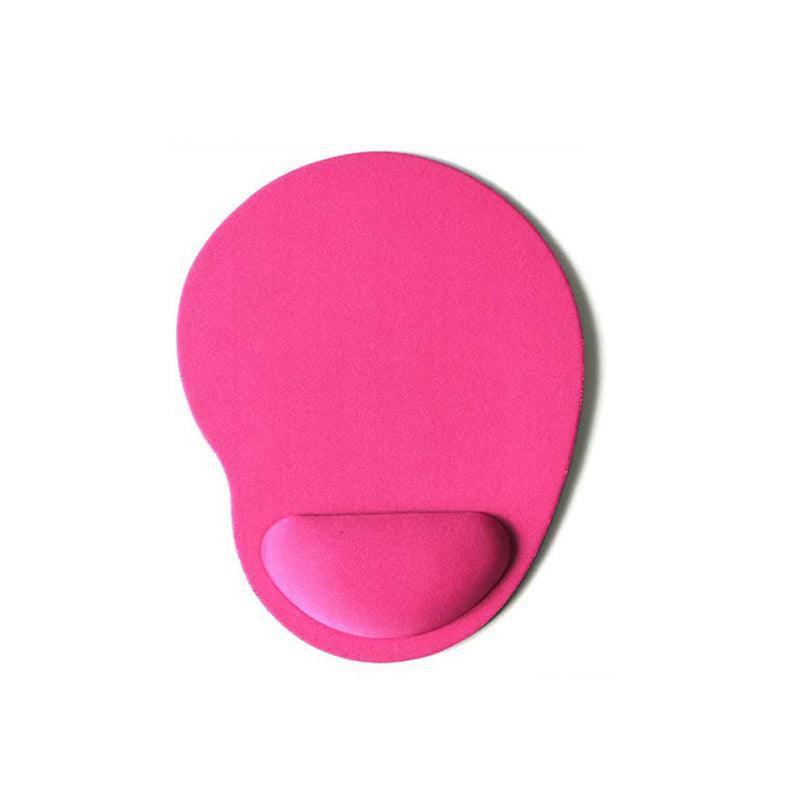 Comfort Mouse Pad with Built In Wrist Support Non Slip Ergonomic Mice Mat - Orange.