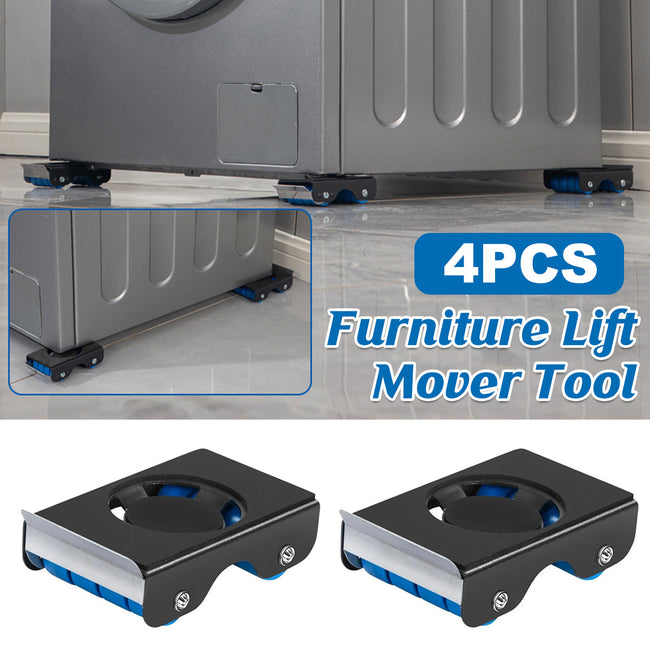 4pcs Movable Washing Machine Stand Furniture Moving Bracket Appliance Roller Hover Image