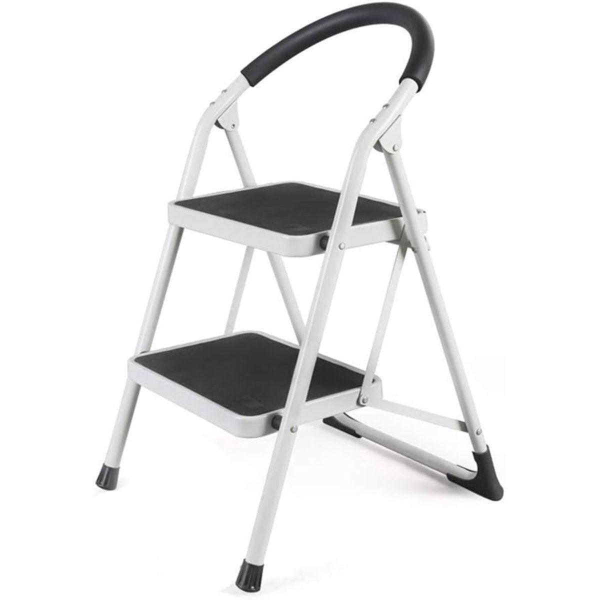 Folding Portable Multi Step Ladder with Handrail Household A Type Iron Ladder.
