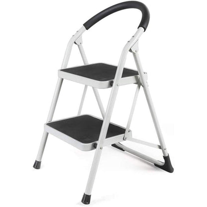 Folding Portable Multi Step Ladder with Handrail Household A Type Iron Ladder.