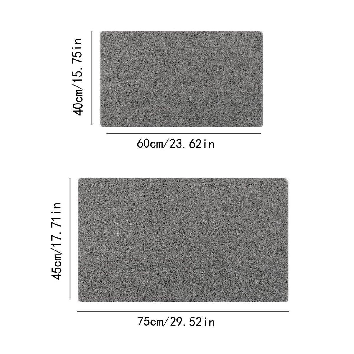 Anti Slip Bathroom Mat Non Slip Shower Floor Mat Quick Dry Soft Comfortable Rug - Grey-45x75cm