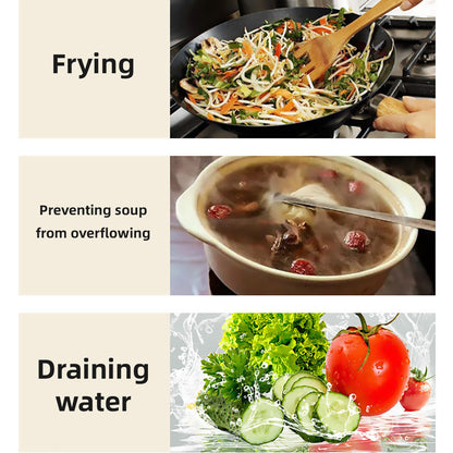 Stainless Steel Mesh Cover Anti Scald Filter Screen Anti Splash Lid For Kitchen - 25cm