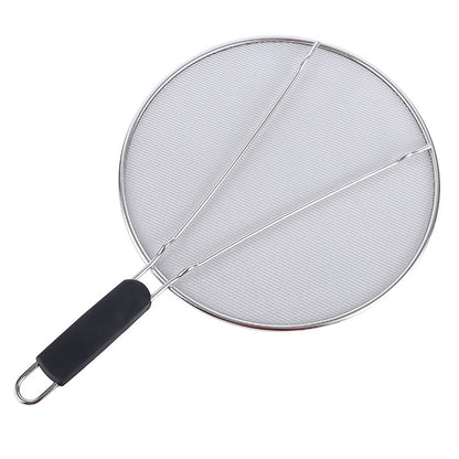 Stainless Steel Mesh Cover Anti Scald Filter Screen Anti Splash Lid For Kitchen - 33cm