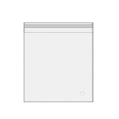 100Pcs Self-Adhesive Clear Opp Cellophane Bags with Air Hole - 6*6+2cm.