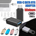USB Type-C to USB 3.0 Adapter OTG Converter for Phone Tablet Laptop - Gold.