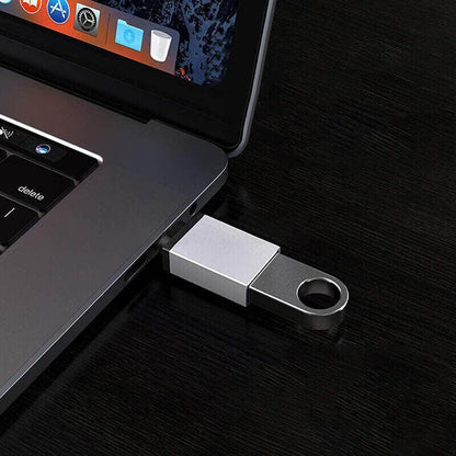 USB Type-C to USB 3.0 Adapter OTG Converter for Phone Tablet Laptop - Gold.