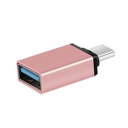 USB Type-C to USB 3.0 Adapter OTG Converter for Phone Tablet Laptop - Gold.