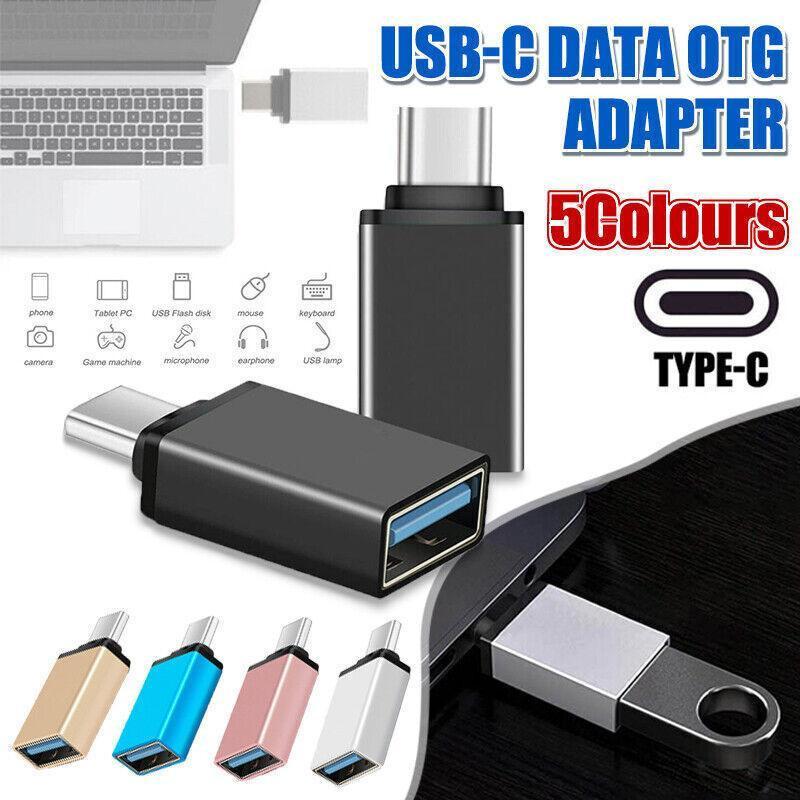 USB Type-C to USB 3.0 Adapter OTG Converter for Phone Tablet Laptop - Rose Gold.