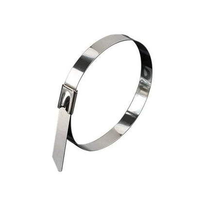 100x Stainless Steel Cable Ties SS304 Marine Grade Zip Strap Locking Wrap 100-800mm - 7.9*250mm