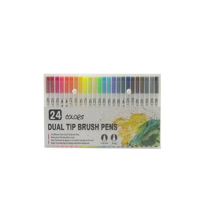 12-120 Watercolor Brush Pen Set Artist Sketch Marker - White-36 Colours
