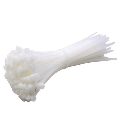 100X Cable Ties Zip Ties Nylon UV Stabilised Bulk White Cable Ties - 10*600mm White.