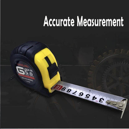 Steel Measuring Tape with Lock Rubber Grip Metric and Inch Ruler 3M 5M 10M - 3M.