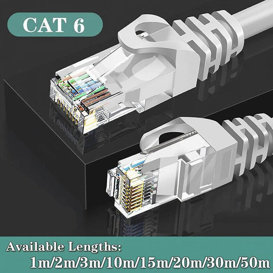 Fast Ethernet Network Cable CAT6 1000Mbps Internet RJ45 1 2 3 10 15 20 30 50m - 20M.