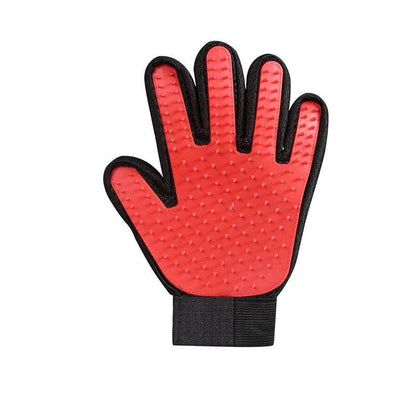 Pet Dog Cat Massage Hair Removal Grooming Comb Touch Cleaning Brush Magic Glove - Red Right Hand