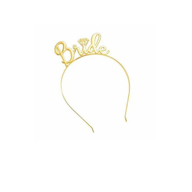 Bride To Be Hen Veil Sash Tiara Hens Night Bridal Shower Kitchen Tea Accessories - Package 6