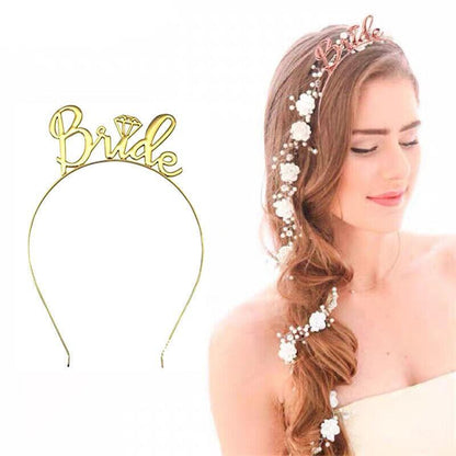 Bride To Be Hen Veil Sash Tiara Hens Night Bridal Shower Kitchen Tea Accessories - Package 6