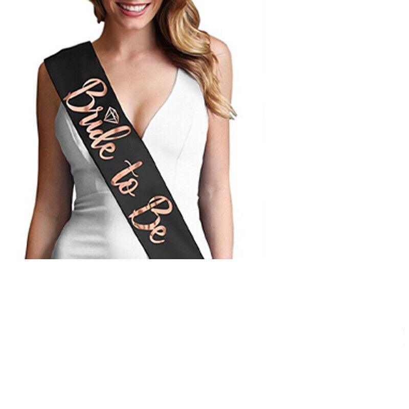 Bride To Be Hen Veil Sash Tiara Hens Night Bridal Shower Kitchen Tea Accessories - Package 6