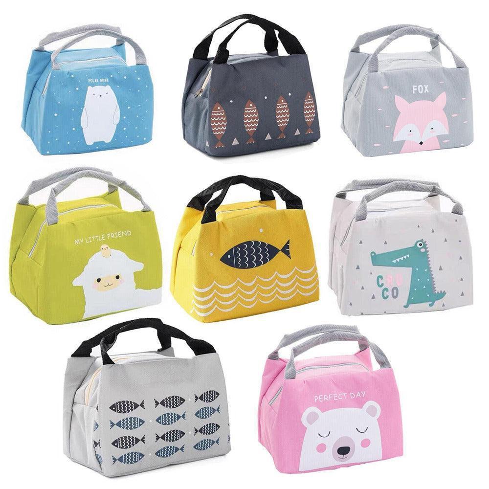 Portable Insulated Thermal Lunch Box Carry Tote Picnic Case Storage Bag 21x17x15cm - C02 (21x17x15cm).