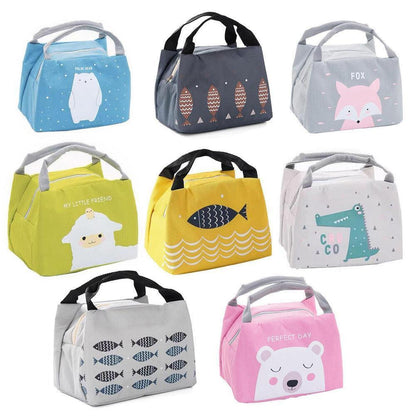 Portable Insulated Thermal Lunch Box Carry Tote Picnic Case Storage Bag 21x17x15cm - C02 (21x17x15cm).