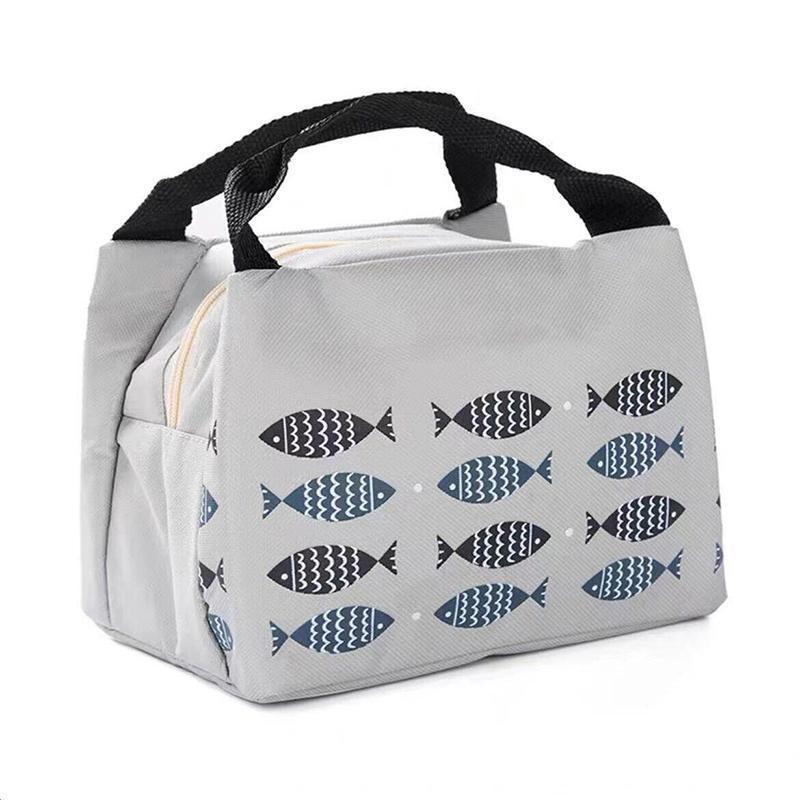 Portable Insulated Thermal Lunch Box Carry Tote Picnic Case Storage Bag 21x17x15cm - C02 (21x17x15cm).