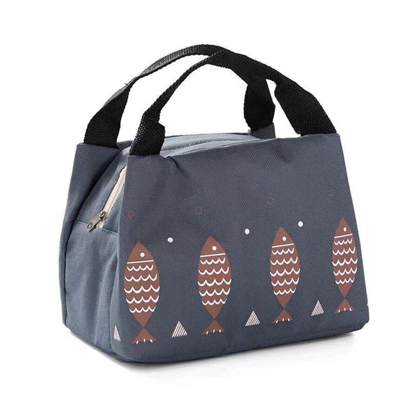 Portable Insulated Thermal Lunch Box Carry Tote Picnic Case Storage Bag 21x17x15cm - C02 (21x17x15cm).