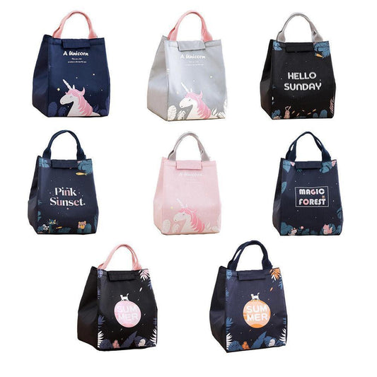 Portable Insulated Thermal Lunch Box Carry Tote Picnic Case Storage Bag 18x24x15cm - E01 (18x24x15cm).