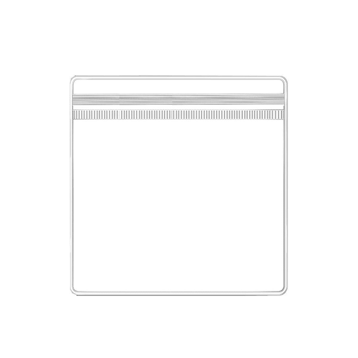 100pcs PVC Self-Sealing Jewelry Bags Anti-Oxidation Storage Dustproof Bags - 11*11cm.