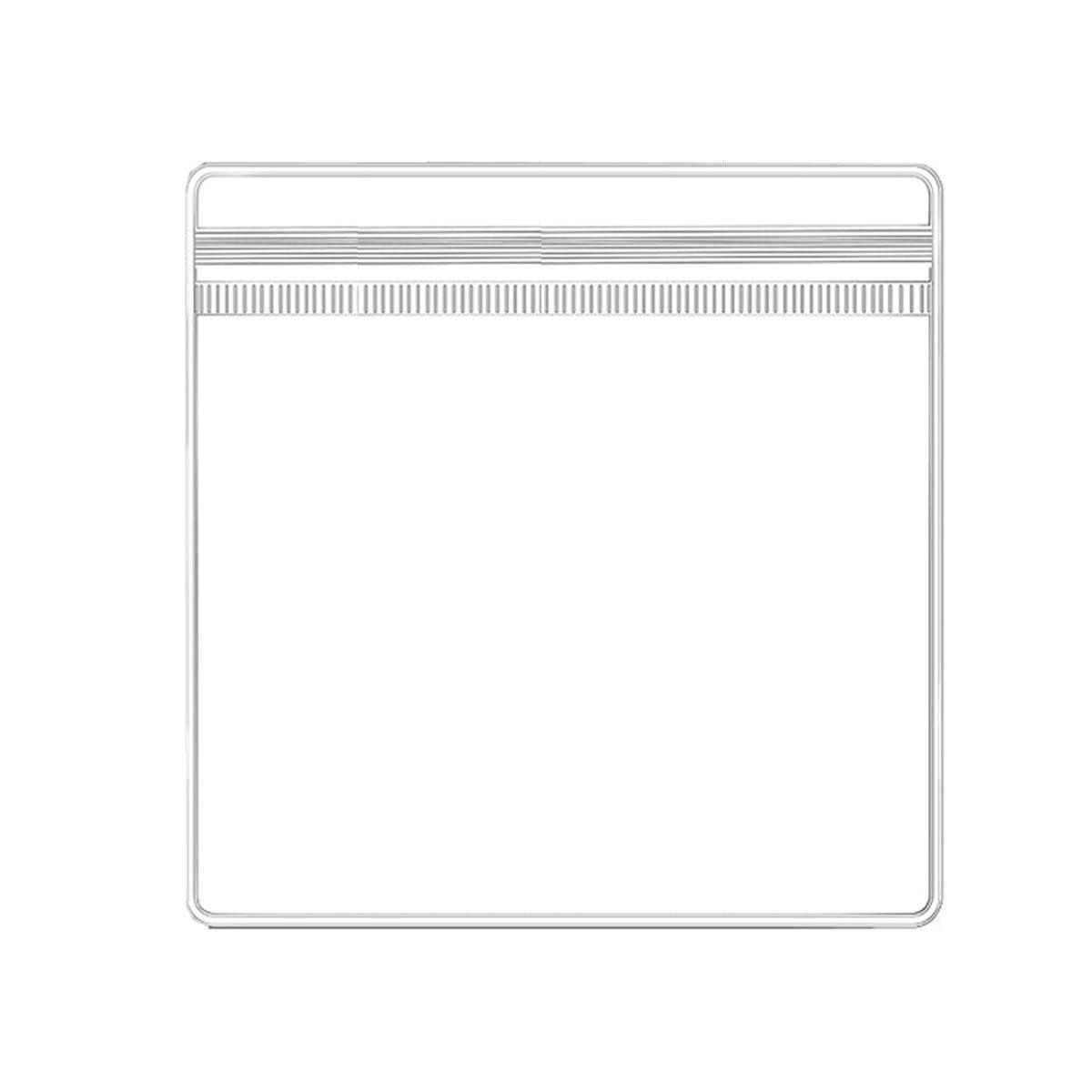 100pcs PVC Self-Sealing Jewelry Bags Anti-Oxidation Storage Dustproof Bags - 11*11cm.