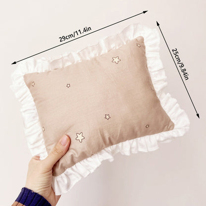Lace Cat Pillow Soft Pet Cushion for Sleeping Comfortable Kitty Bed Cushion - White Moon