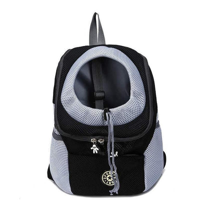 S Size Puppy Travel Mesh Pet Dog Carrier Backpack Front Travel Portable Shoulder Bag - Blue