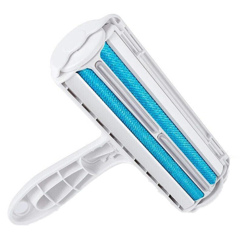 Pet Hair Remover Brush Dog Cat Fur Cleaning Roller Reusable Self Cleaning Tool - Purple