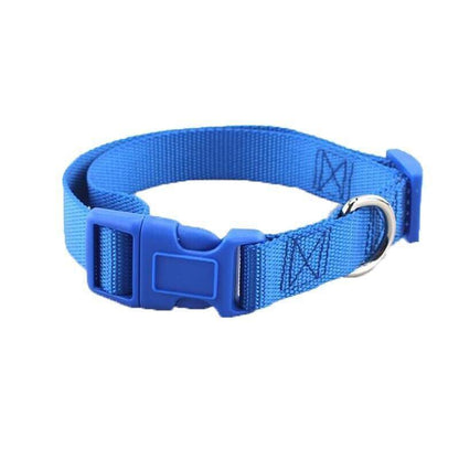 XS Size Dog Puppy Pet Collar Adjustable Nylon Toy Pink Blue Red Black - Blue