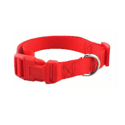 XS Size Dog Puppy Pet Collar Adjustable Nylon Toy Pink Blue Red Black - Blue