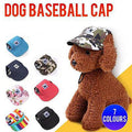 Dog Baseball Cap Outdoor Pet Sun Hat Summer Canvas Visor Puppy S Size - Flower