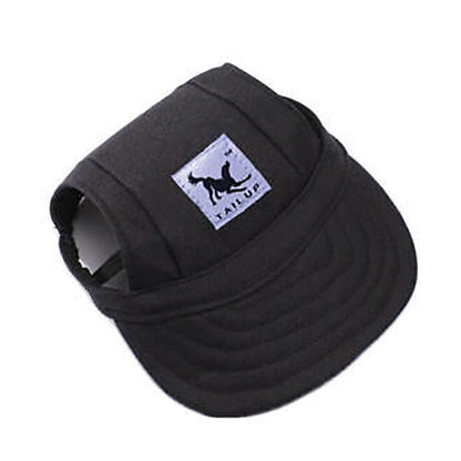 Dog Baseball Cap Outdoor Pet Sun Hat Summer Canvas Visor Puppy S Size - Flower