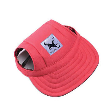 Dog Baseball Cap Outdoor Pet Sun Hat Summer Canvas Visor Puppy S Size - Flower