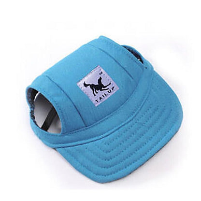 Dog Baseball Cap Outdoor Pet Sun Hat Summer Canvas Visor Puppy S Size - Flower