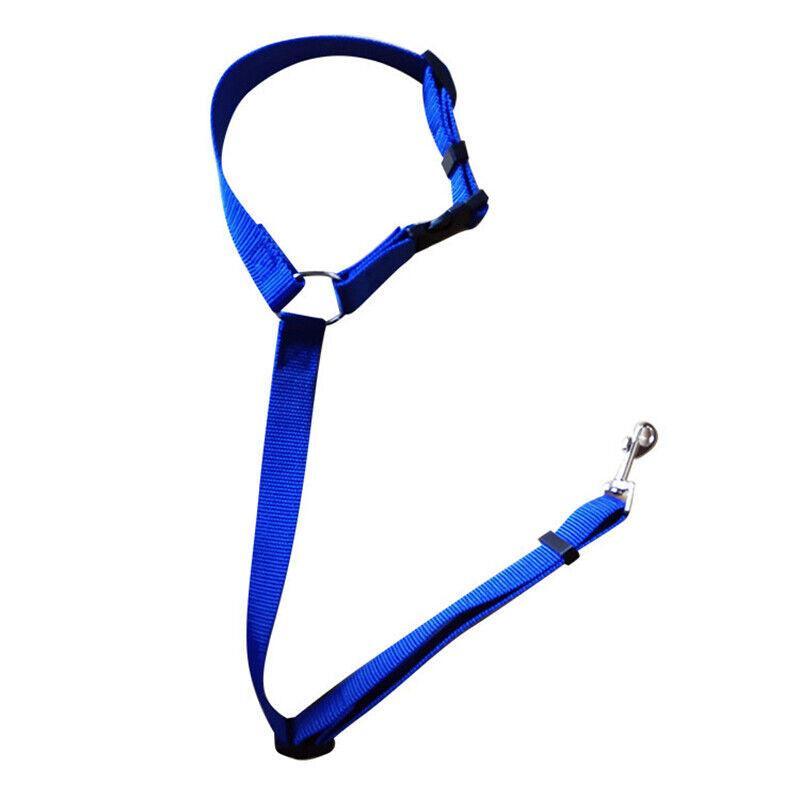 Adjustable Pet Dog Car Clip Lead Harness Strap for Vehicle Travel Restraint Use - Black