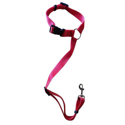 Adjustable Pet Dog Car Clip Lead Harness Strap for Vehicle Travel Restraint Use - Black