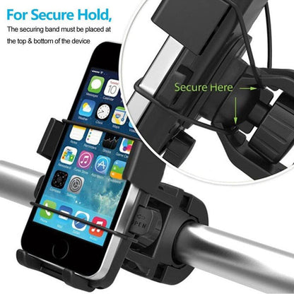 360 Degree Rotation Phone Holder Handlebar Mount for Motorcycle and Bicycle.