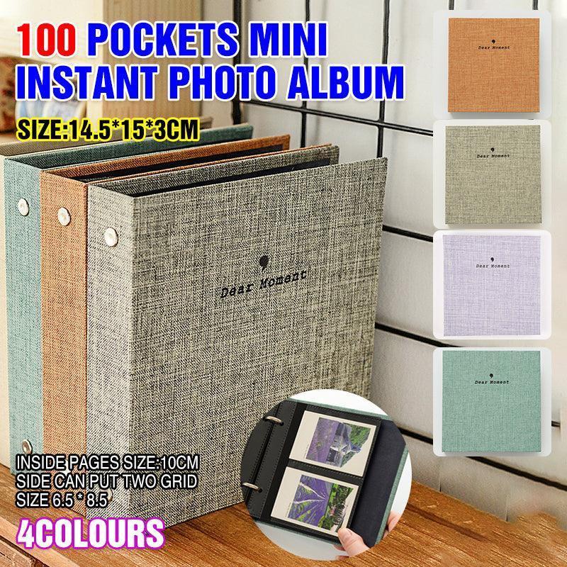 100 Pockets Mini Album for Fujifilm Instax Instant Photos - Yellow.