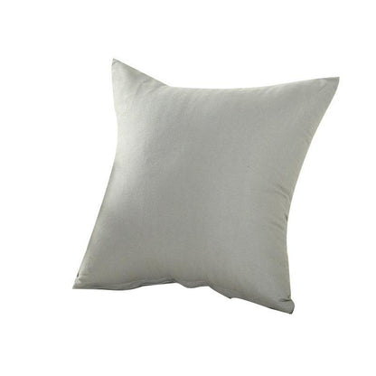 40x40cm Multicoloured Plain Solid Colour Cushion Cover Covers Decorative Pillow Case - Red