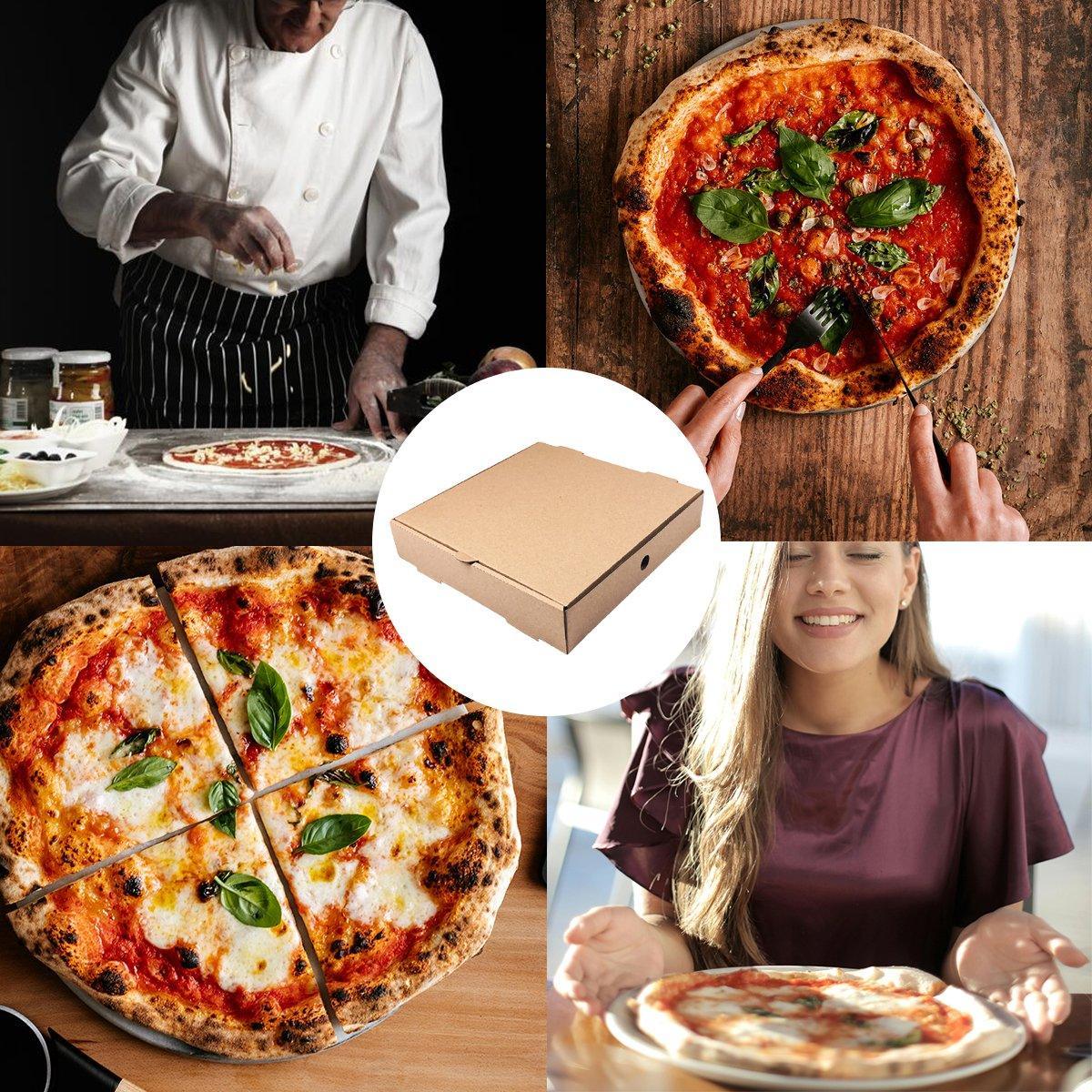 25pcs Break Resistant Pizza Boxes for Cooking Takeout and Food Delivery Needs - 11inch