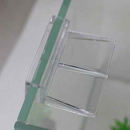 4Pcs Aquarium Fish Tank Glass Cover Support Holder Acrylic Clip Bracket 6/8/10/12mm - 10mm