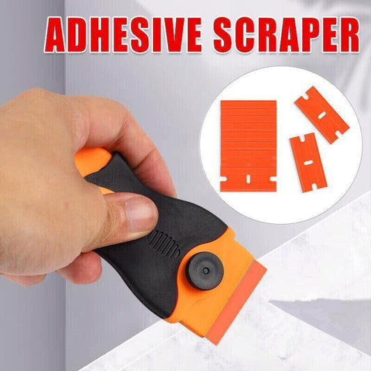 Plastic Razor Blade Scraper or Replacement Blades 10/20/30/50/100PCS Cleaning Tool - 1X Plastic Scraper.