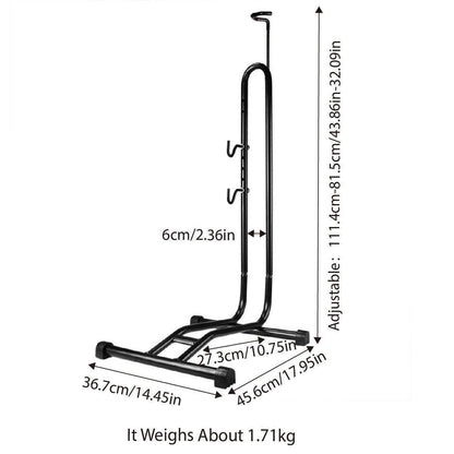Mountain Bicycle Stand Parking Rack L Shaped Frame Bike Display Maintenance Tool.