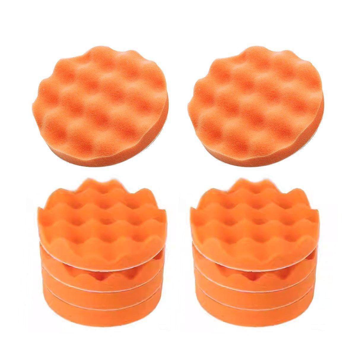 10x 150mm Sponge Polishing Pads 6Inch Waxing Buffing Set for Car Polisher Buffer.